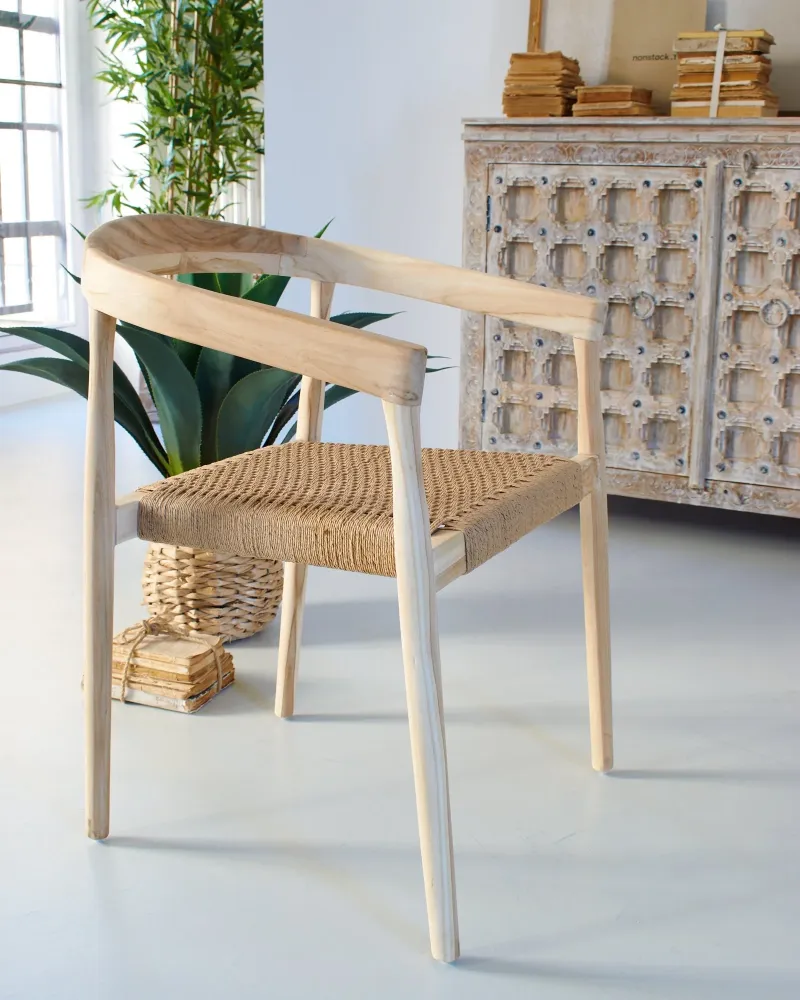 Sedia con braccioli legno Colony