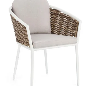 Sedia con cuscino bianco YK11 MARIBELA - Bizzotto