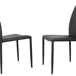 Sedia con Rivestimento Cuoio Rigenerato Rizzetti Vanity Fango