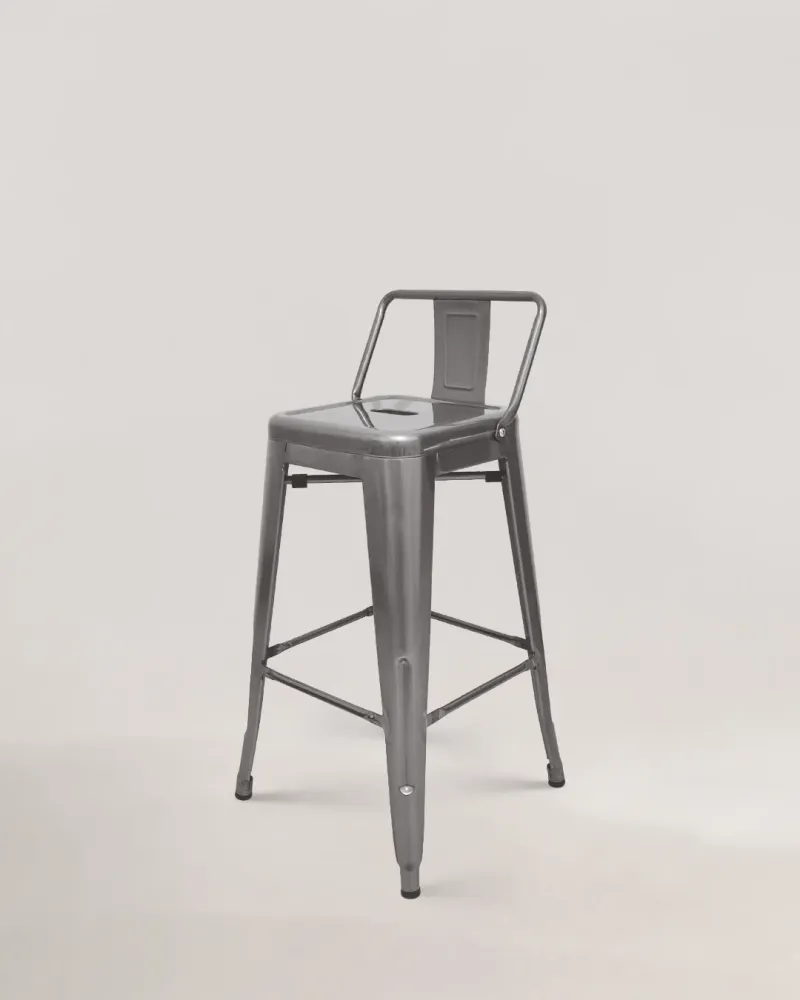 Sedia contropiede metallo lix grigio