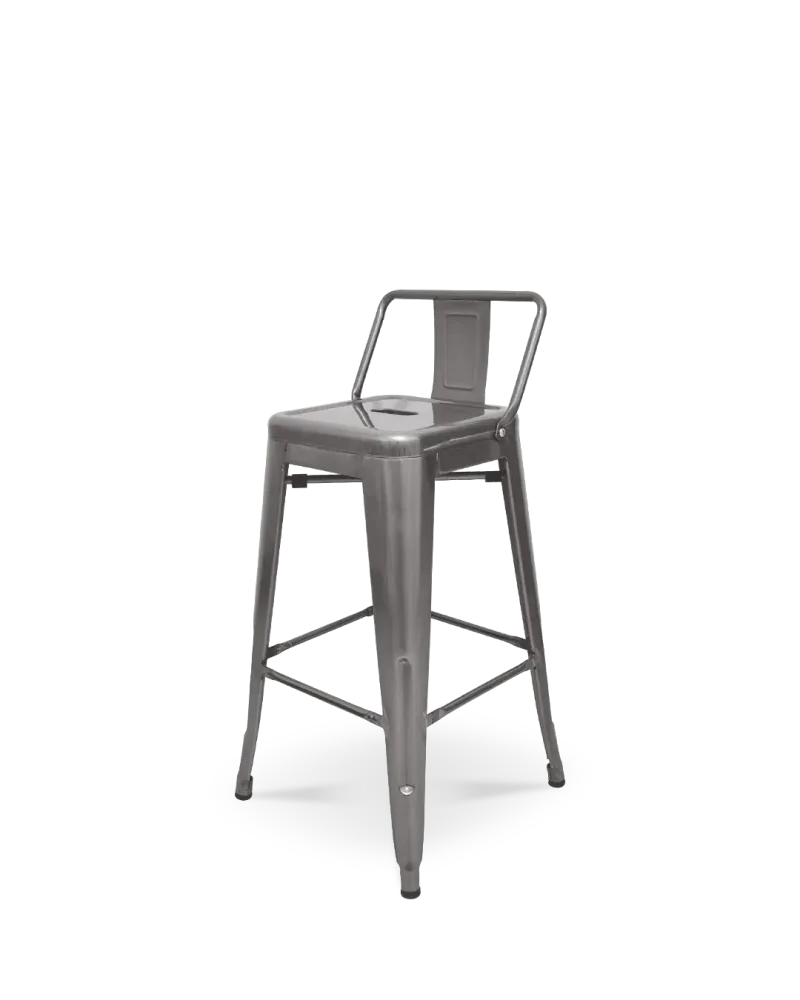 Sedia contropiede metallo lix grigio