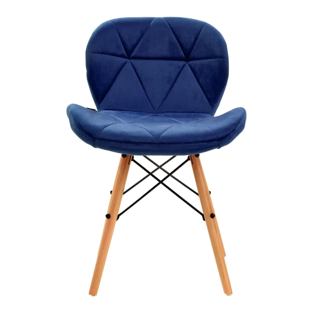 Sedia cosmetica 4Rico QS-186 velluto blu navy