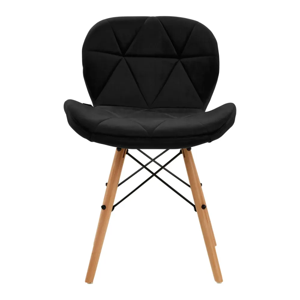 Sedia cosmetica 4Rico QS-186 velluto nero