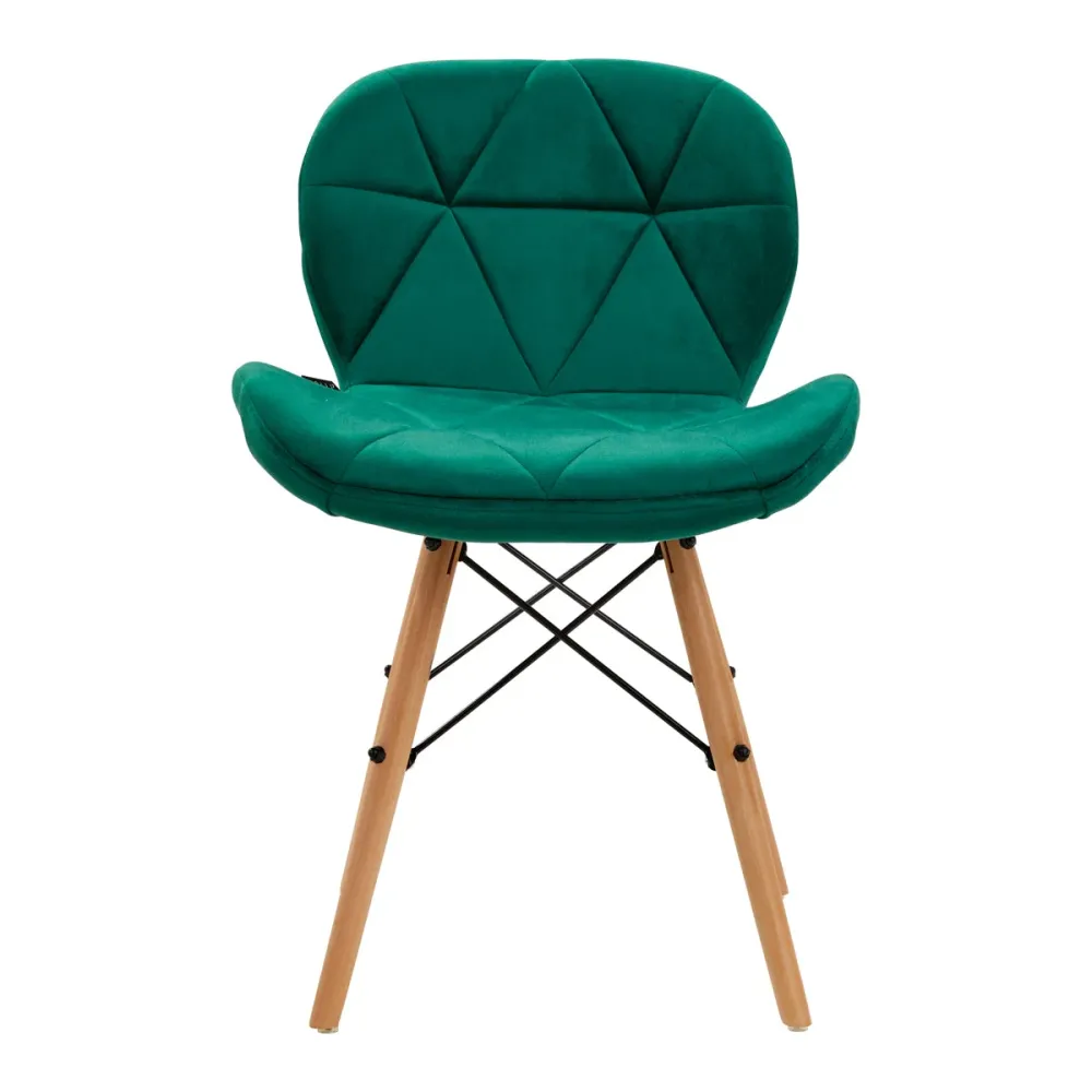 Sedia cosmetica 4Rico QS-186 velluto verde