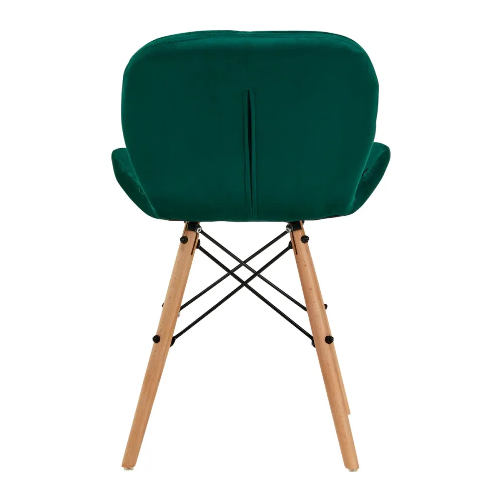 Sedia cosmetica 4Rico QS-186 velluto verde