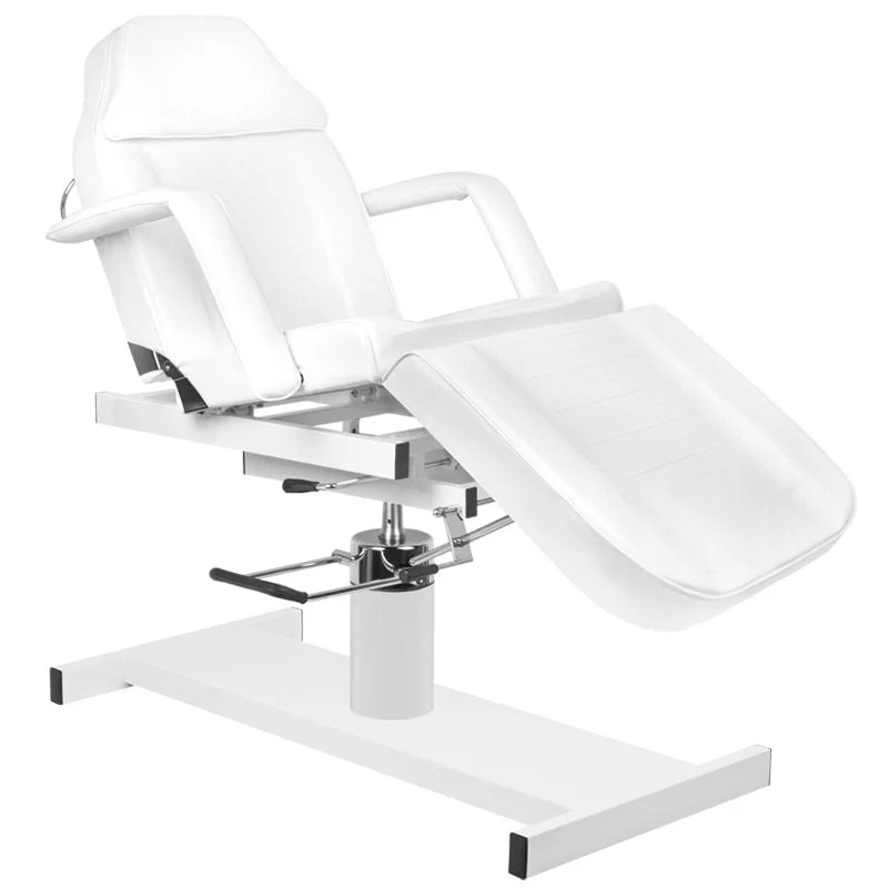 Sedia cosmetica idraulica 210d con culla bianca