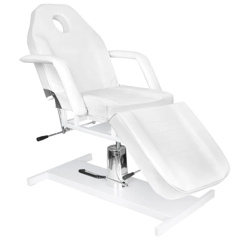 Sedia cosmetica idraulica base 210 bianca
