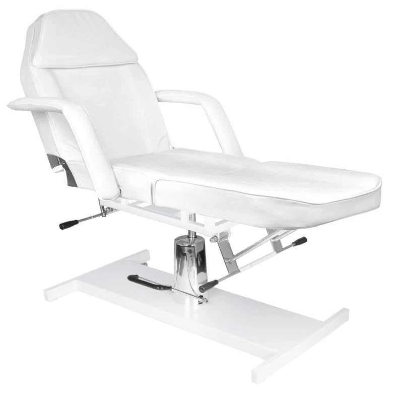 Sedia cosmetica idraulica base 210 bianca
