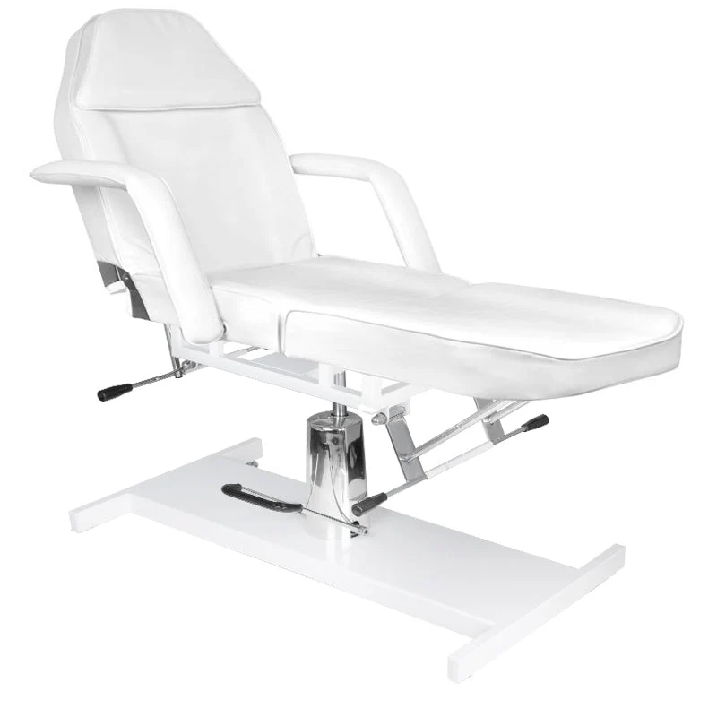 Sedia cosmetica idraulica base 210 bianca