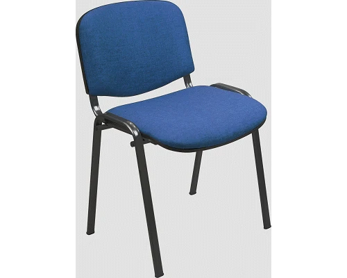 SEDIA DADO VISITATORE TESSUTO IMBOTTITA BLU