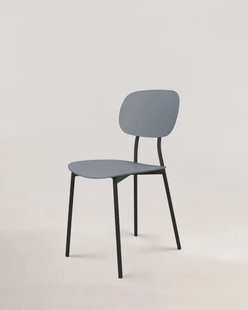 Sedia di design Aglaja Rolling Stone Grey
