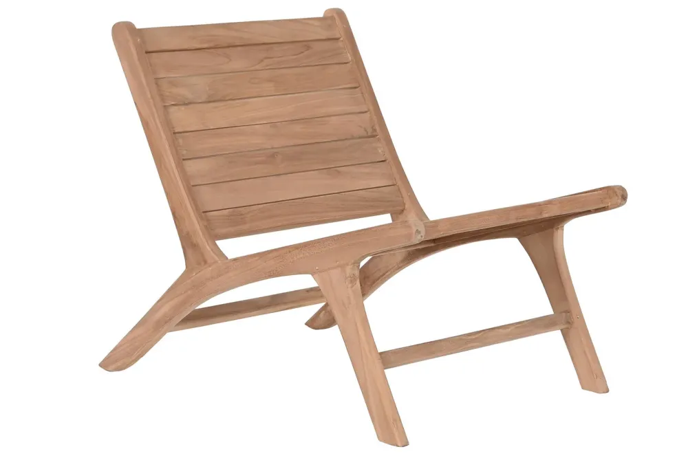 Sedia design living legno teak