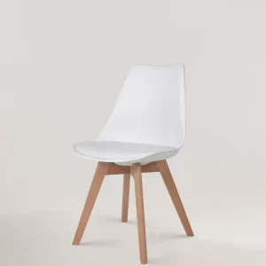 Sedia design tulipano avorio bianco
