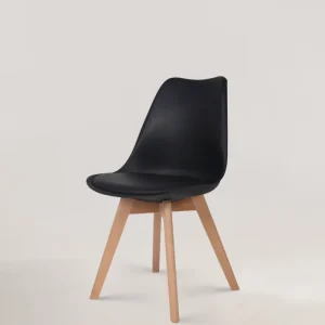 Sedia design tulipano nero