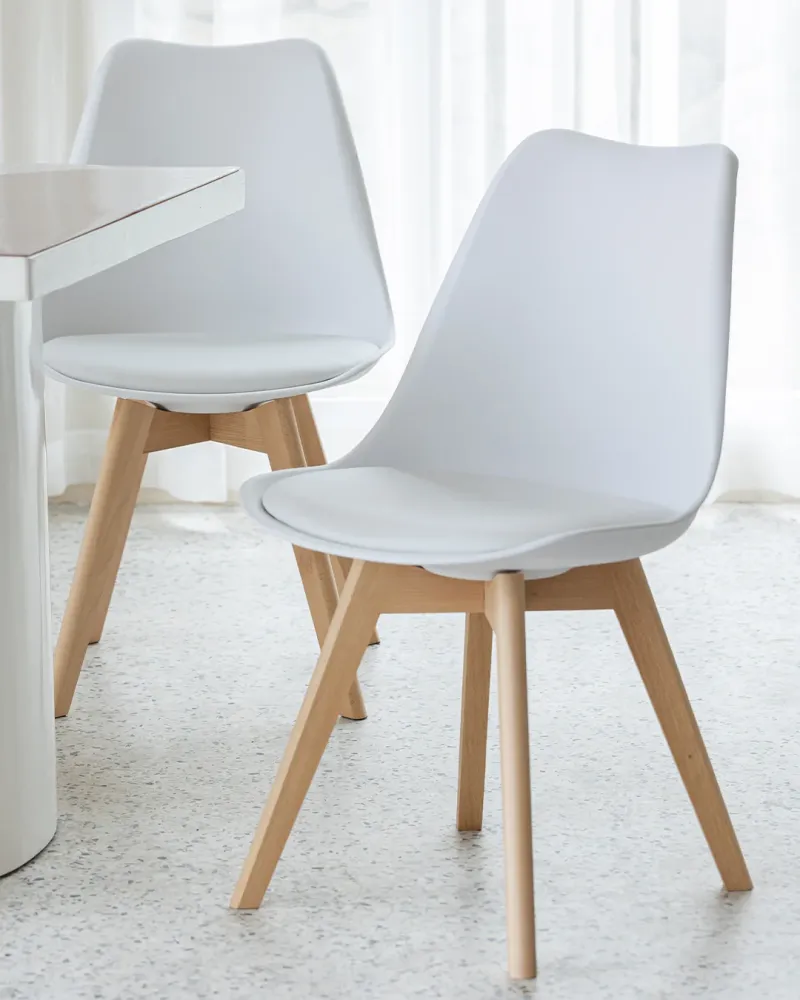 Sedia design tulipano nero
