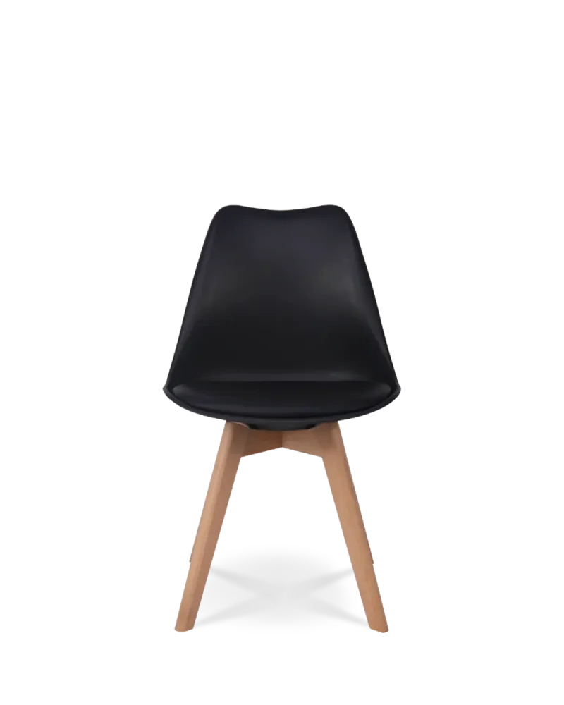 Sedia design tulipano nero