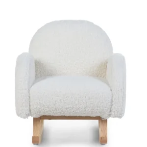 Sedia Dondolo Childhome Teddy Bianco Natural