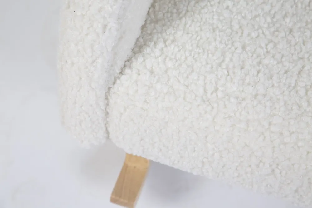 Sedia Dondolo Childhome Teddy Bianco Natural