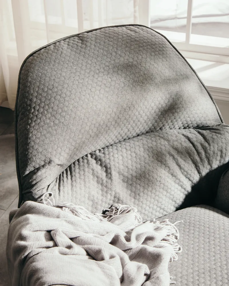 Sedia dondolo juno grigio