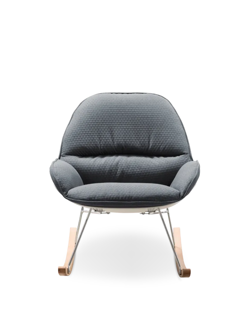 Sedia dondolo juno grigio