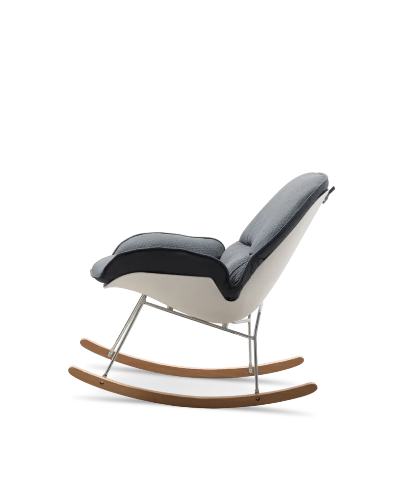 Sedia dondolo juno grigio