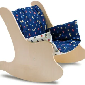 Sedia Dondolo per Bambini - Fantasia Legno per Cameretta Dida