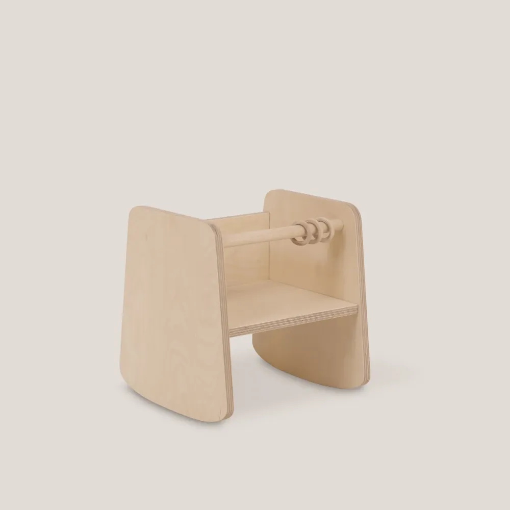 Sedia dondolo Tré Pop Wood