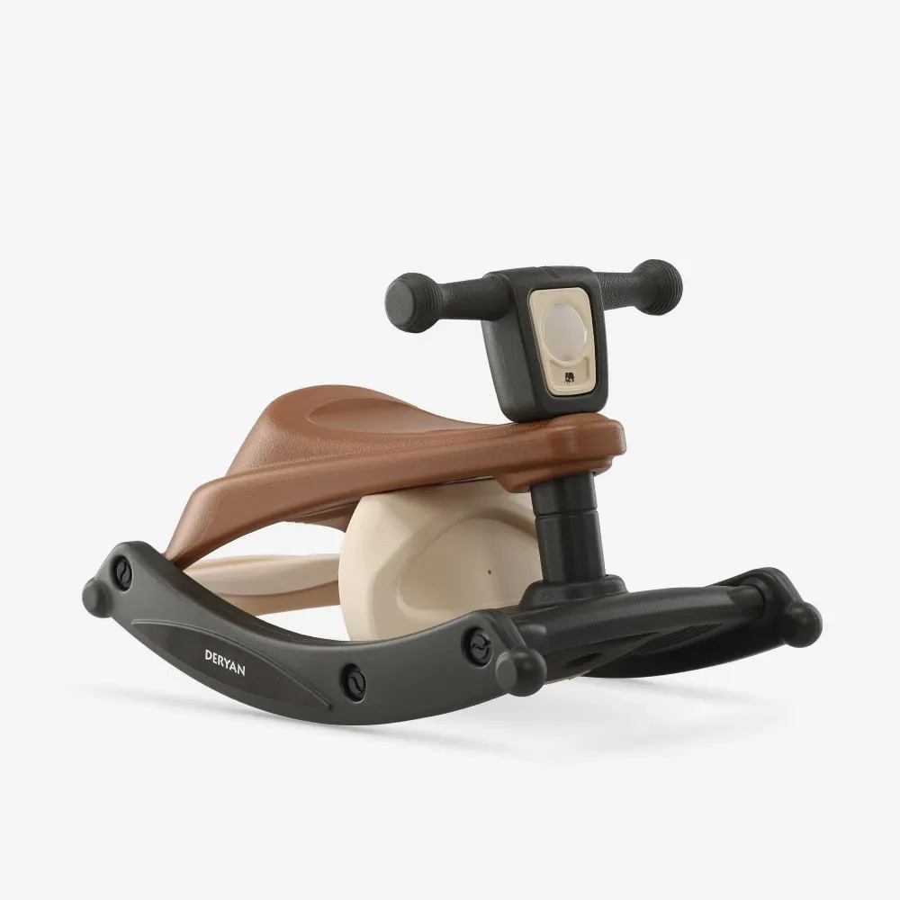 Sedia e dondolo Tobi 2 1 - Marrone/Crema