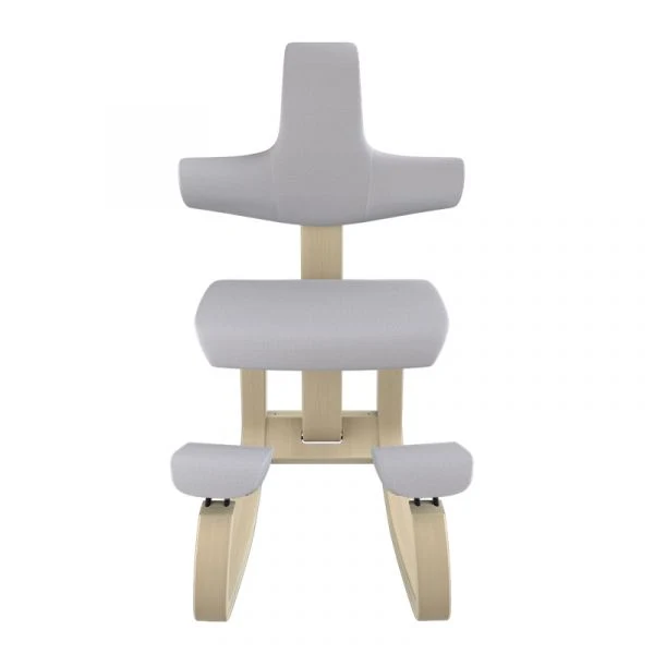 Sedia ergonomica Varier Thatsit Naturale - Grigio chiaro