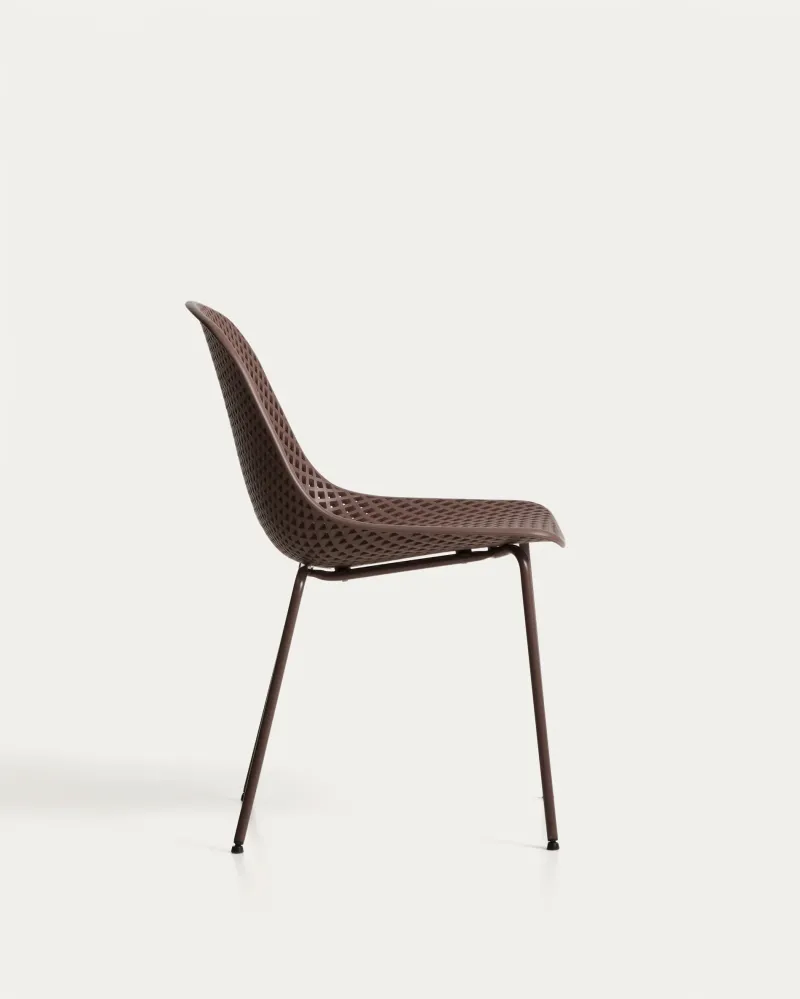 Sedia da esterno Quinby marrone