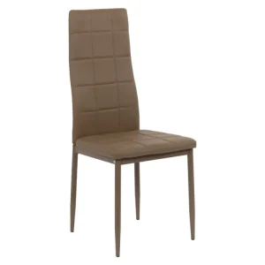 Sedia fiona tortora pvc 46,5x41x98,5cm