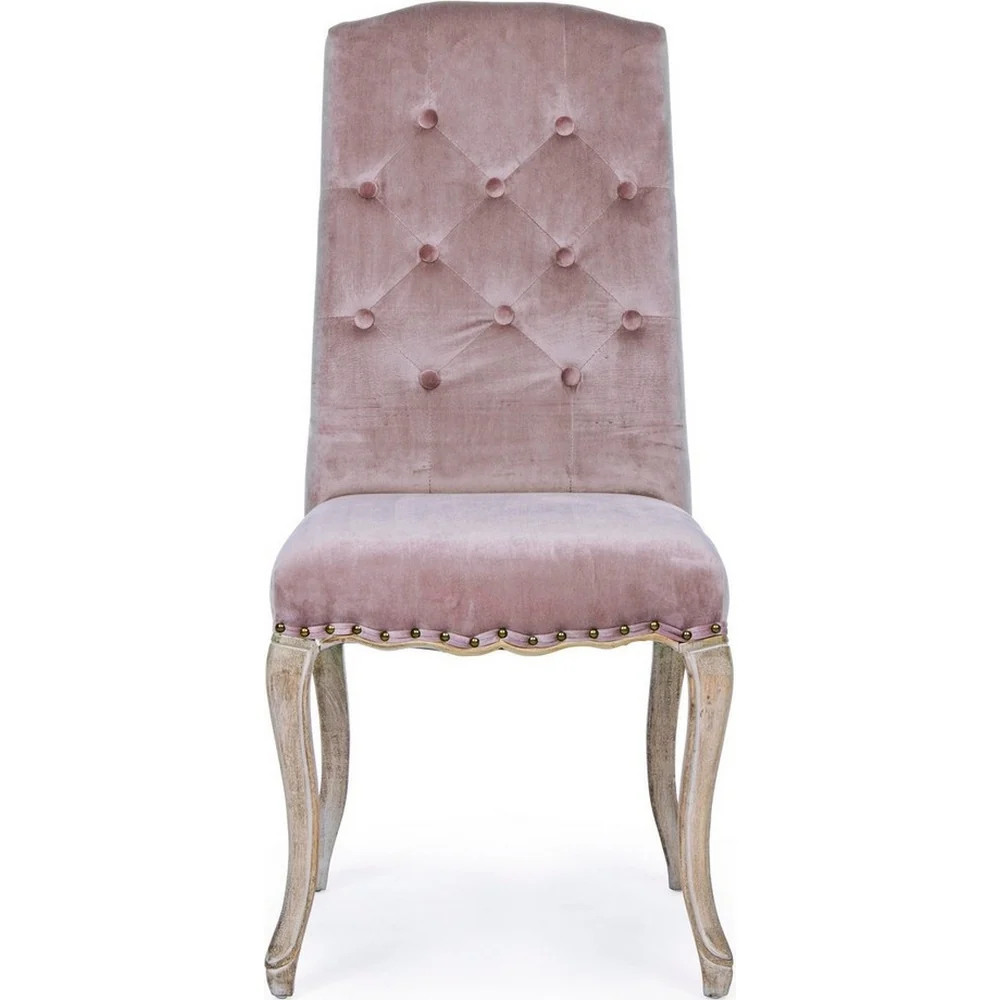 Sedia francese provenzale rosa antico
