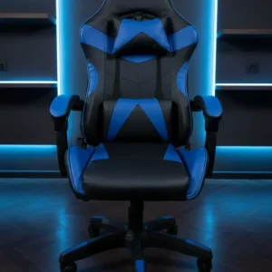 Sedia Gaming Reclinabile Blu e Nera - Max 130kg