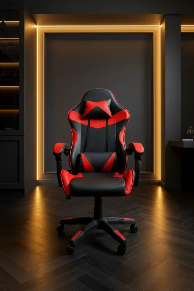 Sedia Gaming Reclinabile Rossa e Nera - Max 130kg