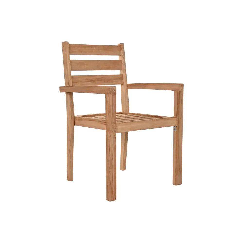 Sedia da giardino Home ESPRIT Marrone Teca 67 x 55 x 95 cm