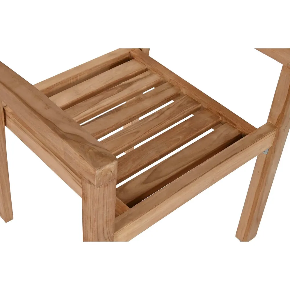 Sedia da giardino Home ESPRIT Marrone Teca 67 x 55 x 95 cm