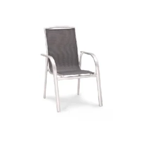 Sedia da giardino impilabile Palermo Outdoor - realizzata interamente alluminio e tessuto Ergotex di alta qualità - color...