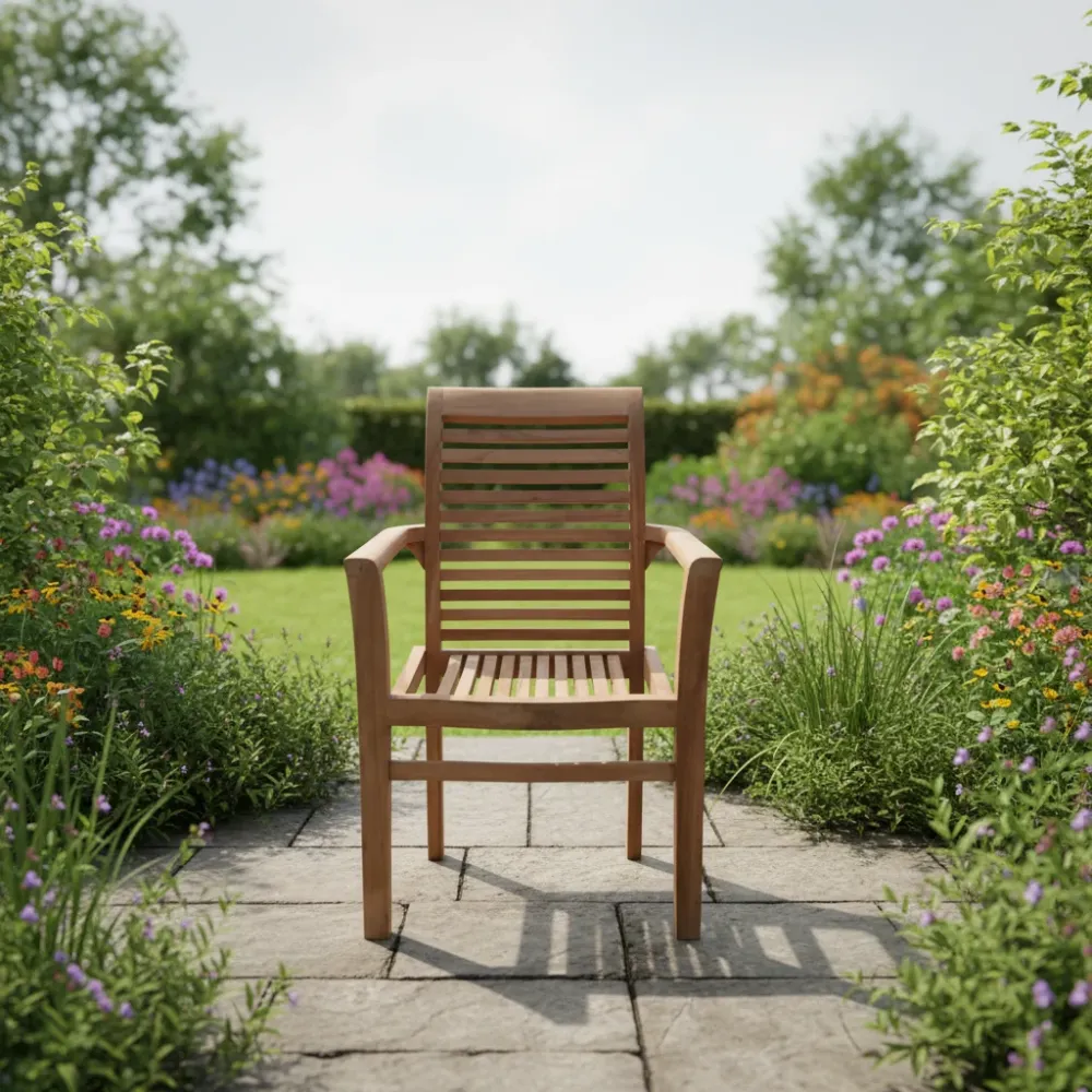 Sedia da giardino impilabile teak – Nuovo modello