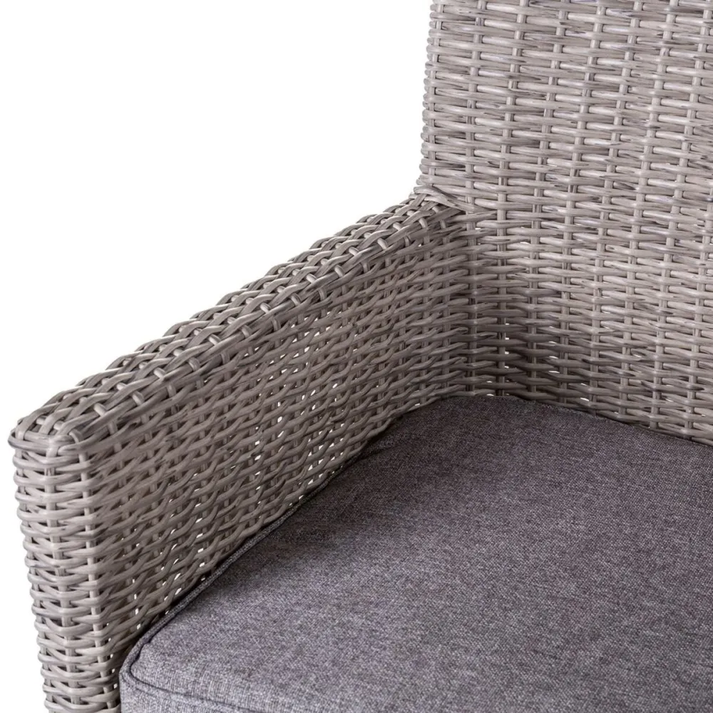 Sedia da giardino Patsy Grigio Legno Rattan 58 x 63 x 86 cm