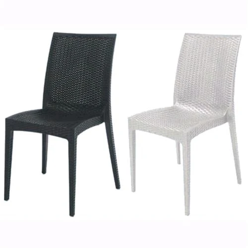 Sedia da Giardino resina Similrattan Mod. BISTROT Colore Nero