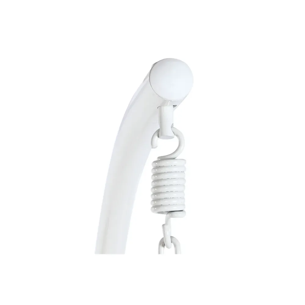 Sedia da giardino sospesa DKD Home Decor Bianco Metallo Alluminio rattan sintetico 94 x 100 x 196 cm