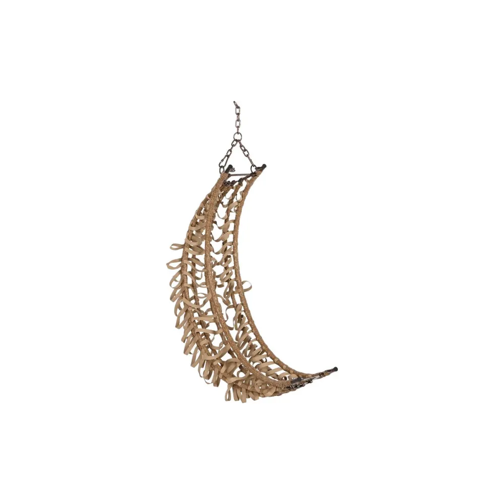 Sedia da giardino sospesa Home ESPRIT Marrone scuro Marrone Chiaro Alluminio rattan sintetico 107 x 105 x 108 cm