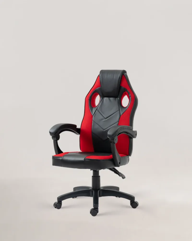 Sedia da gioco dione nera rossa