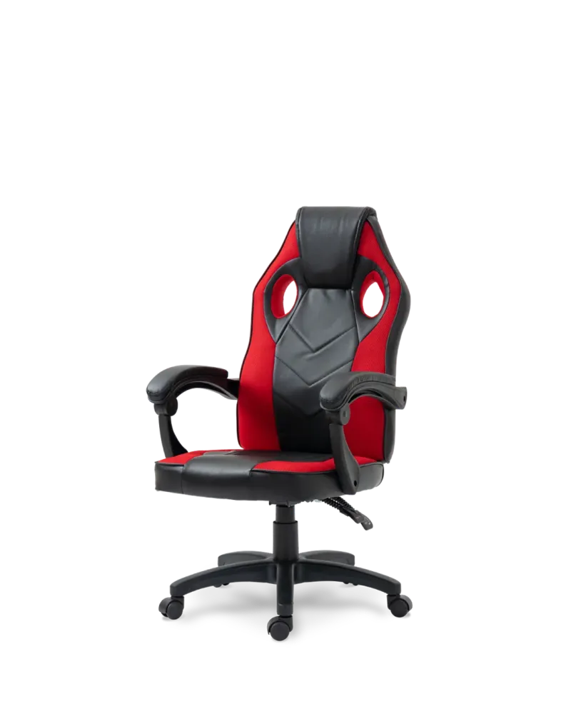 Sedia da gioco dione nera rossa