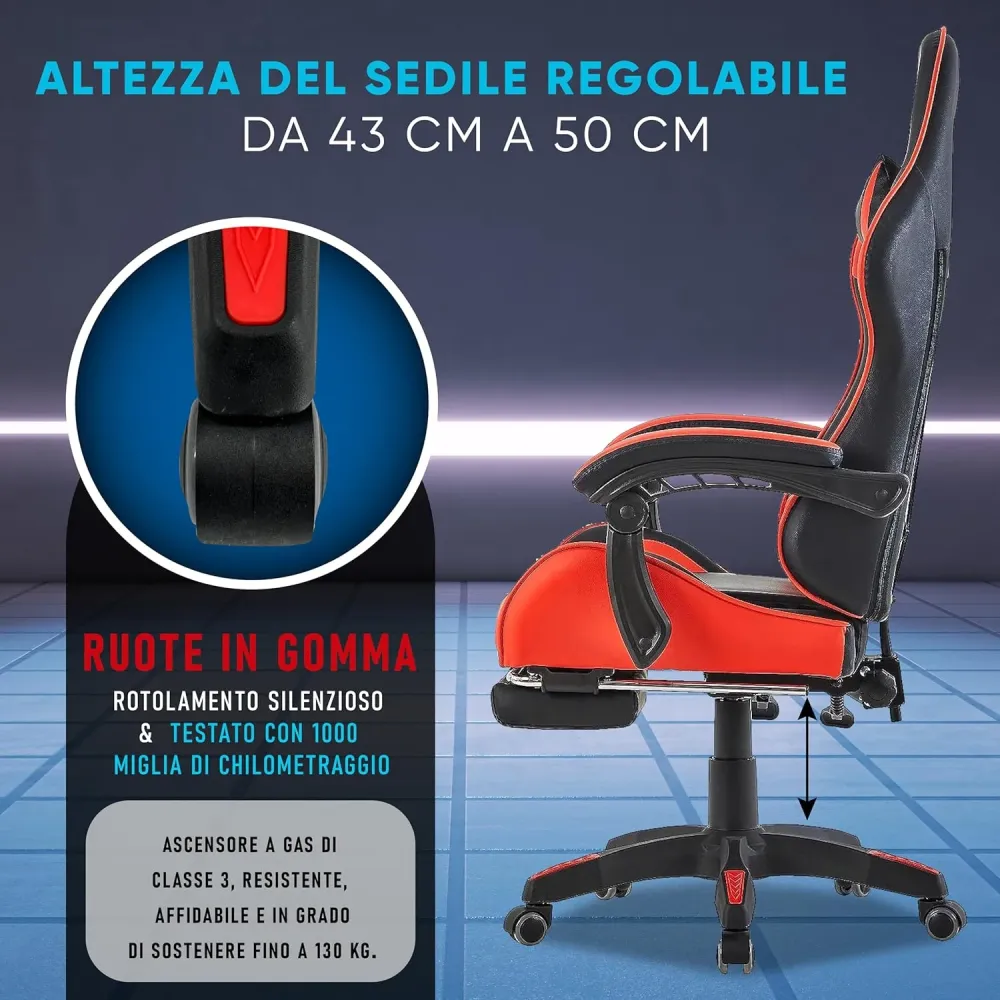 Sedia da gioco Walden (Rosso)