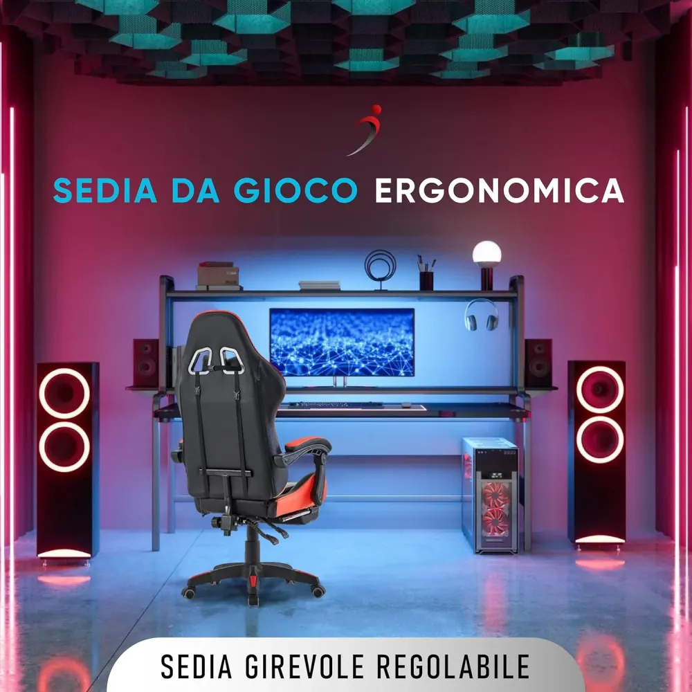 Sedia da gioco Walden (Rosso)