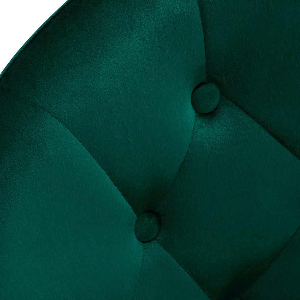 Sedia Girevole 4Rico QS-BL12B Velluto Verde