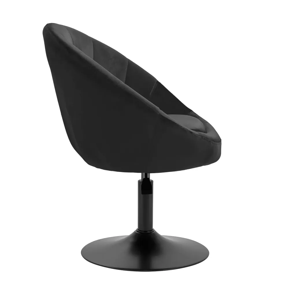 Sedia girevole 4Rico QS-BL12G nera