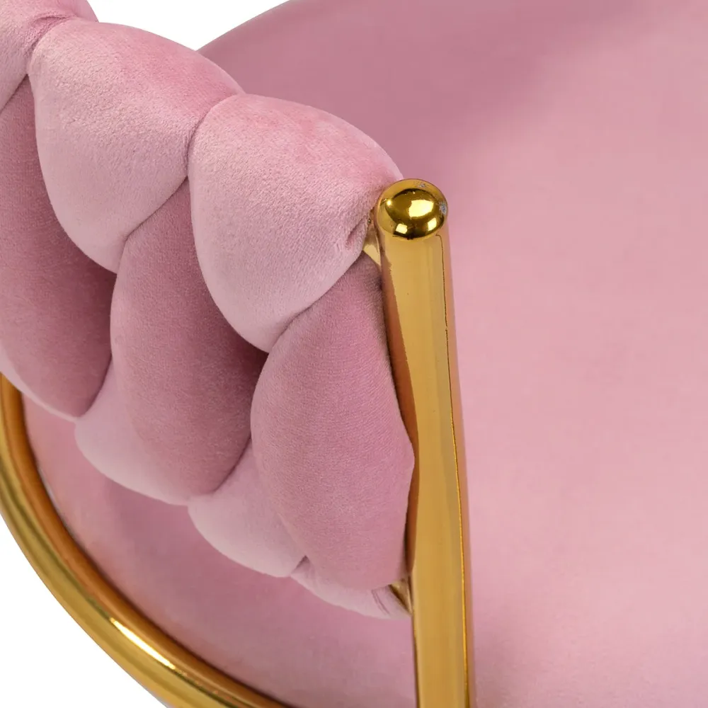 Sedia girevole 4Rico QS-GW01G rosa