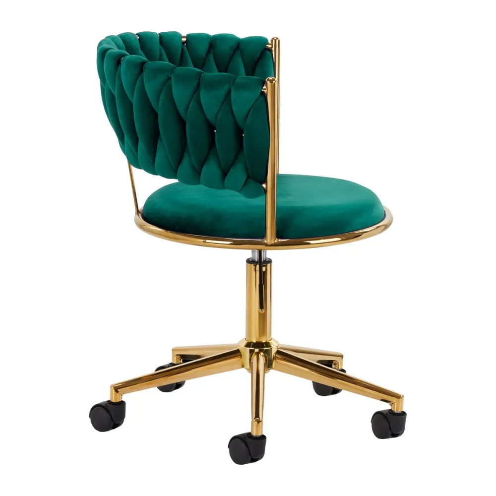 Sedia Girevole 4Rico QS-GW01G Velluto Verde